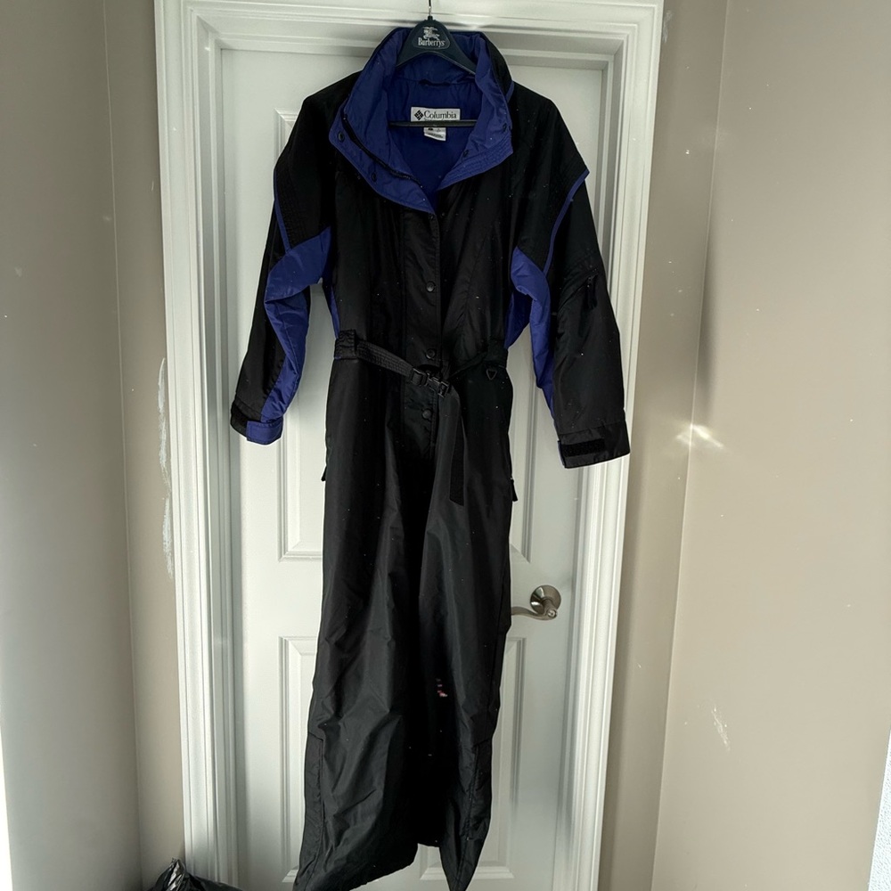 Columbia Black and Blue Skisuit- Vintage